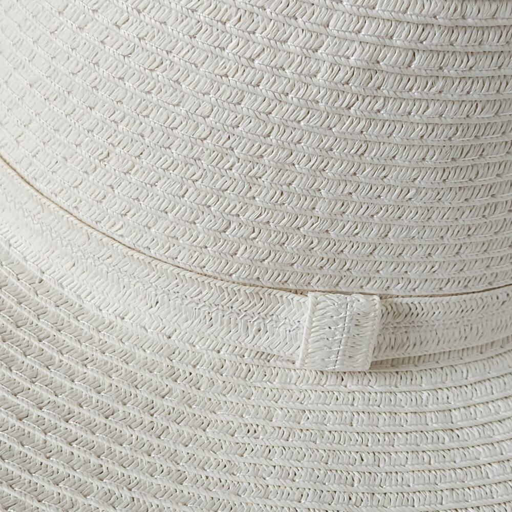 NWOT Shade & Shore White Target Straw Hat Paper Wide Brim Beach Sun Summer - Picture 3 of 10